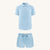 UV Swim Set - Short and Polo Clearwater Blue