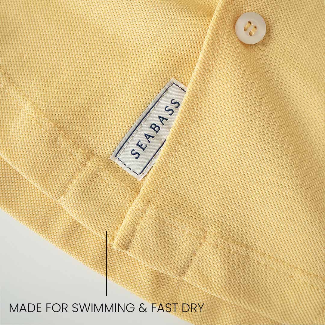 Men UV Camp Shirt Lemon Yellow