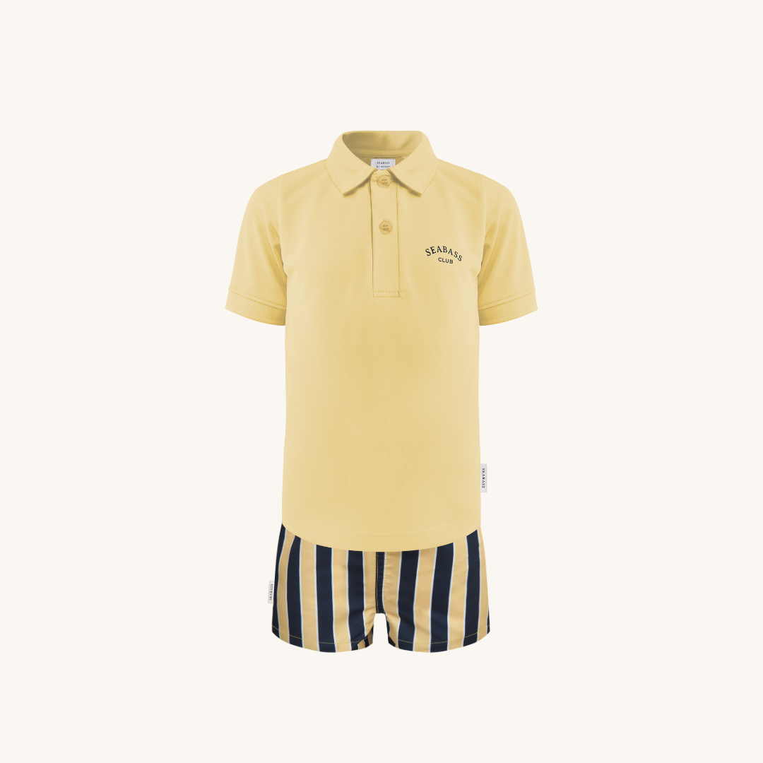 Set of UV Polo Shirt and Swim Short - Sorrento Yellow