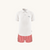 Set of UV Polo Shirt and Swim Short - Venice White