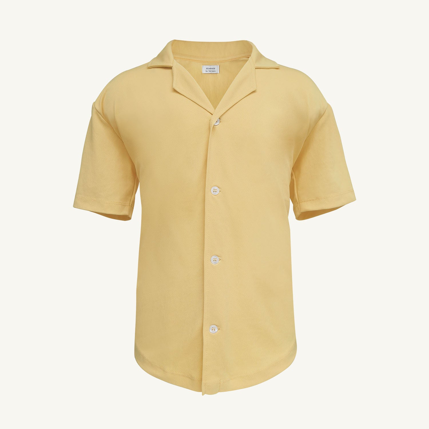 Boy UV Camp Shirt Lemon Yellow