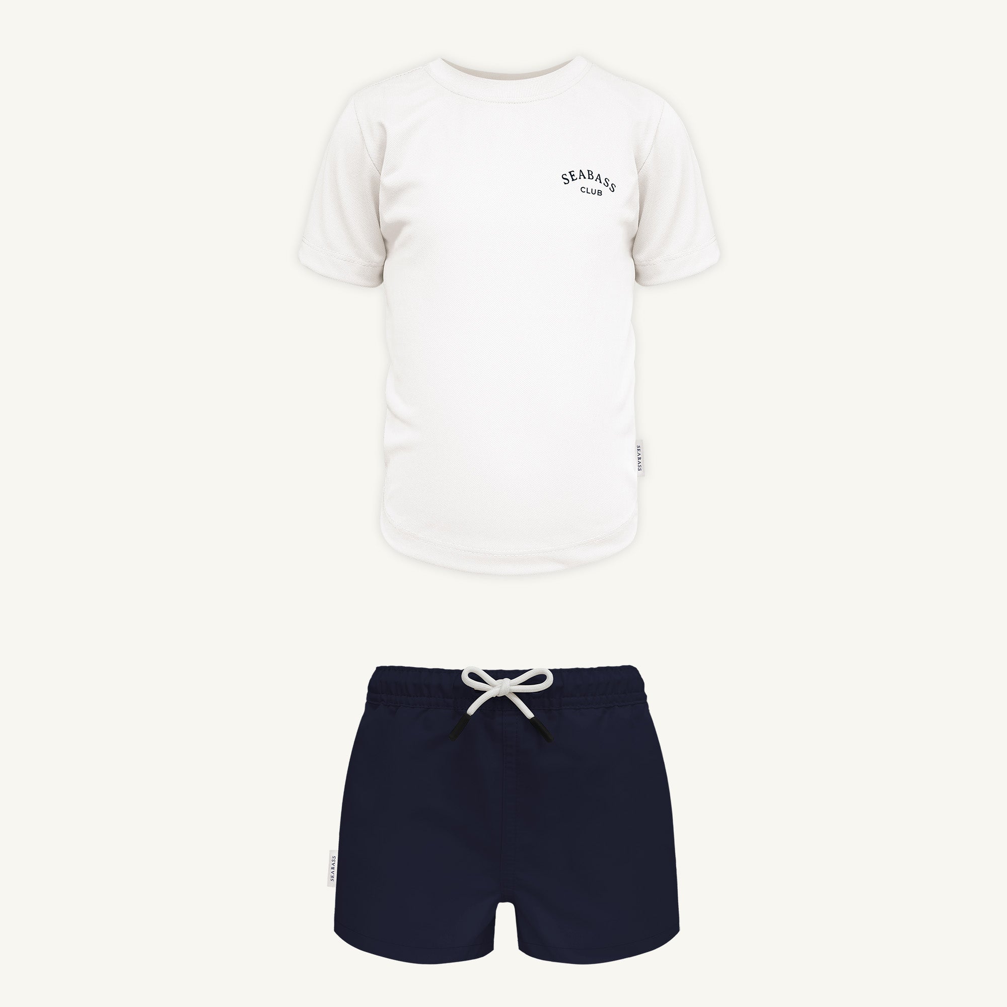 UV Swim Set - Short Navy and T-Shirt White