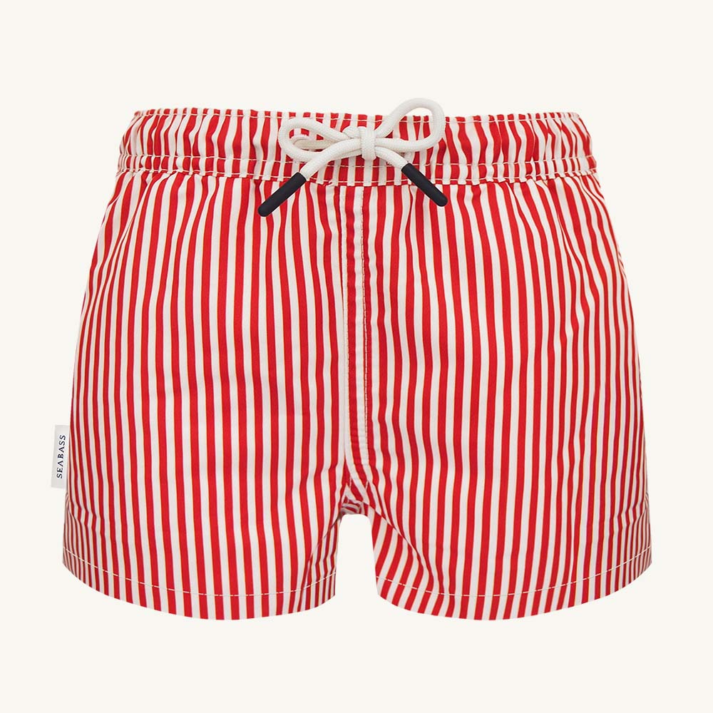 Boy UV Swim Short Venice - red stripes